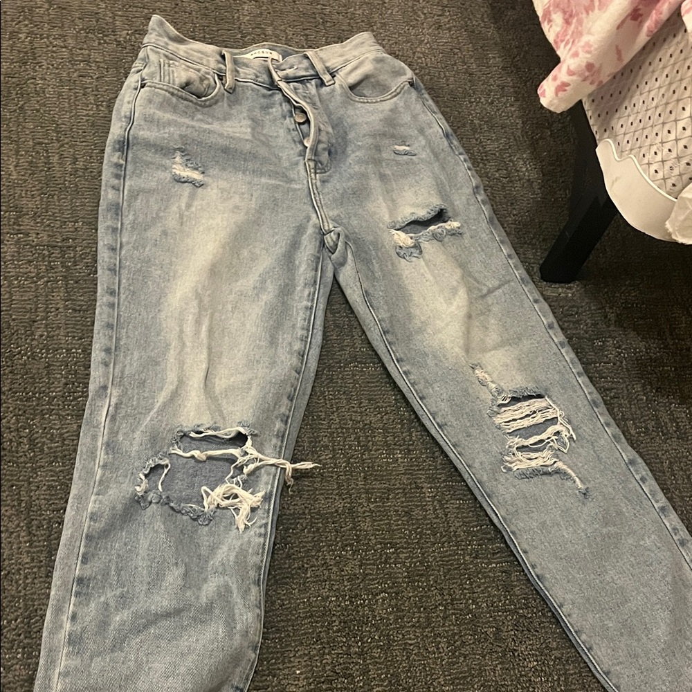 PacSun Light Blue Distressed Boyfriend Jeans